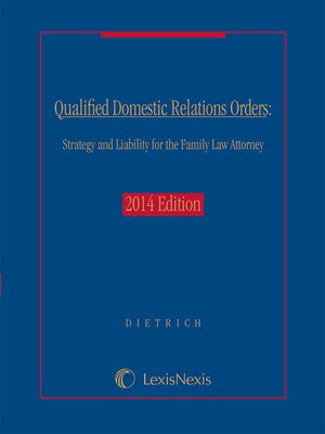 cover image of Qualified Domestic Relations Orders